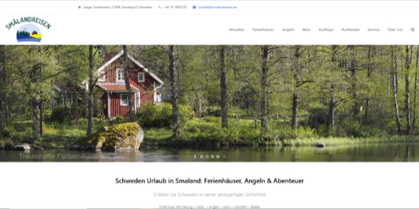 Screenshot Website Smalandreisen